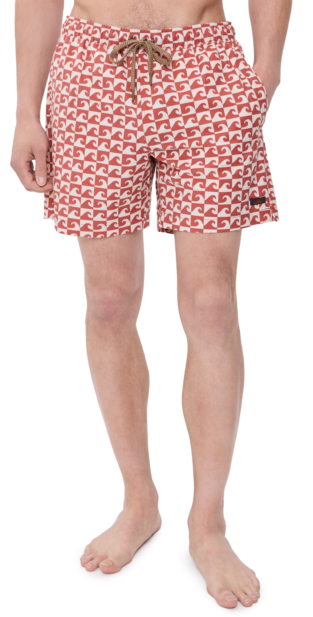 All Day Swim Trunks 6 Clay Wave Block