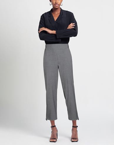 Woman Pants Grey Size 8 Polyester, Viscose, Elastane