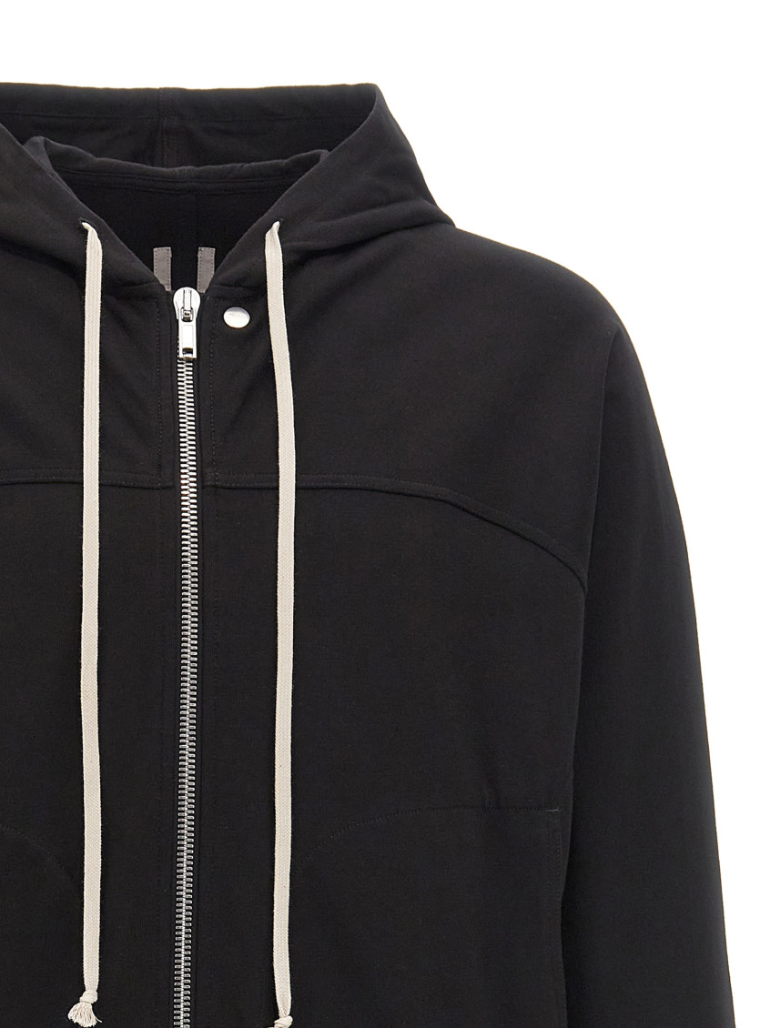 Zip-up Drawstring Hoodie