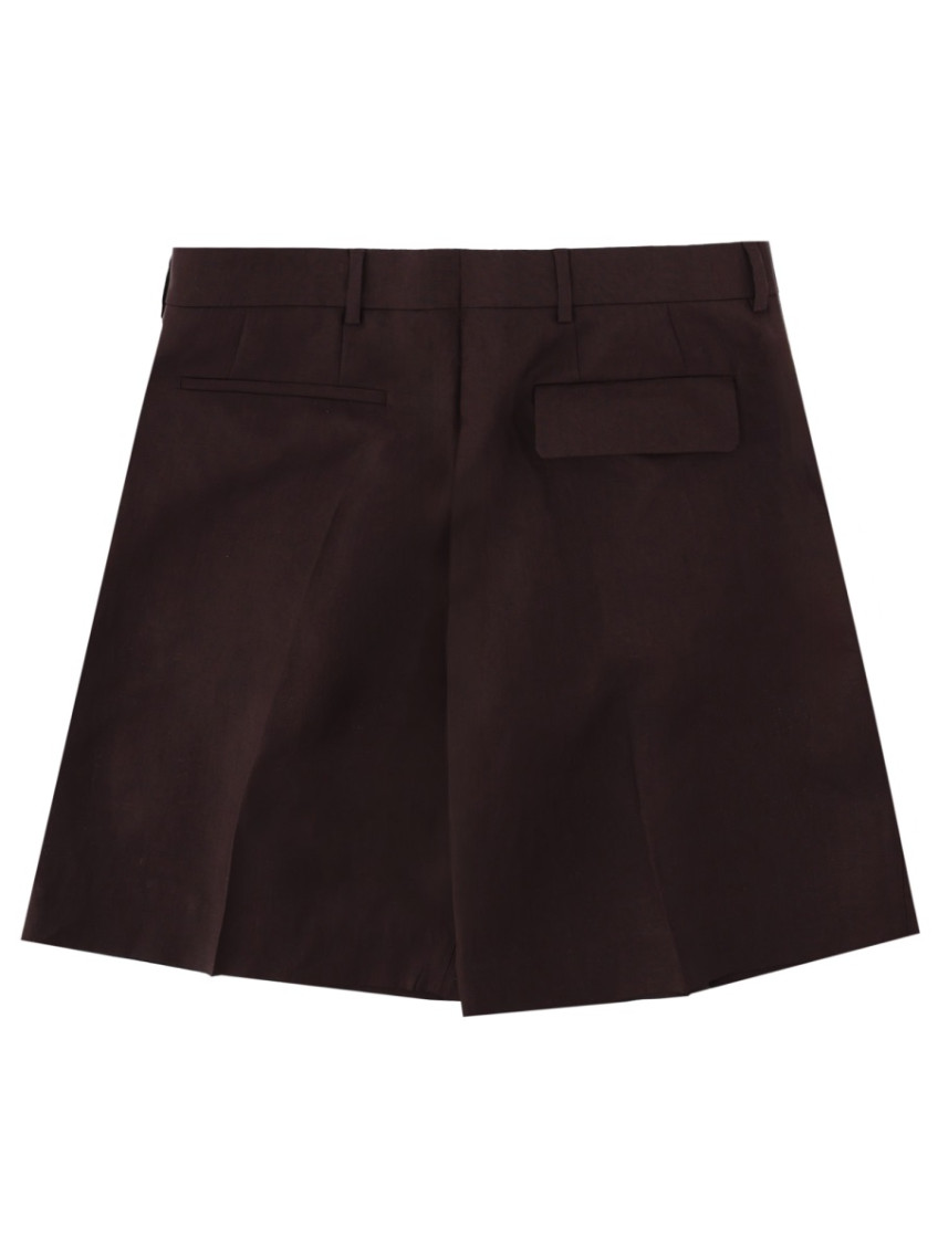 Paul Smith - shorts front pleats belt loops back pocket