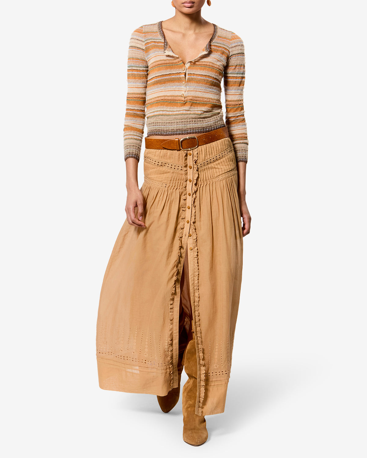 Loraine Skirt - Women - Caramel - Size 34 - Marant Étoile