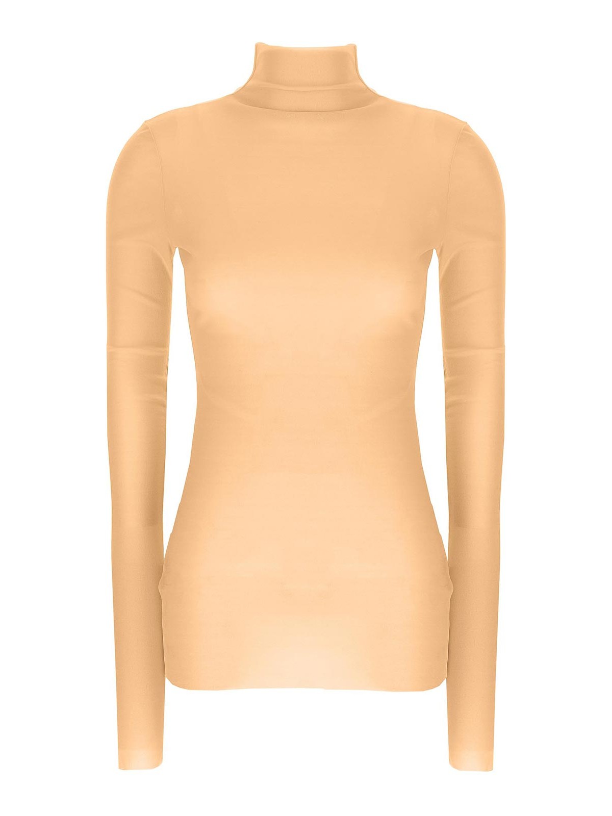 Silk Turtleneck Top