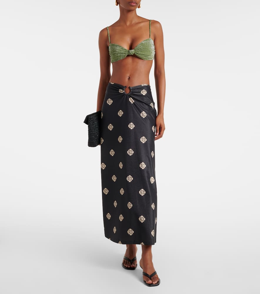 Keel gathered maxi skirt