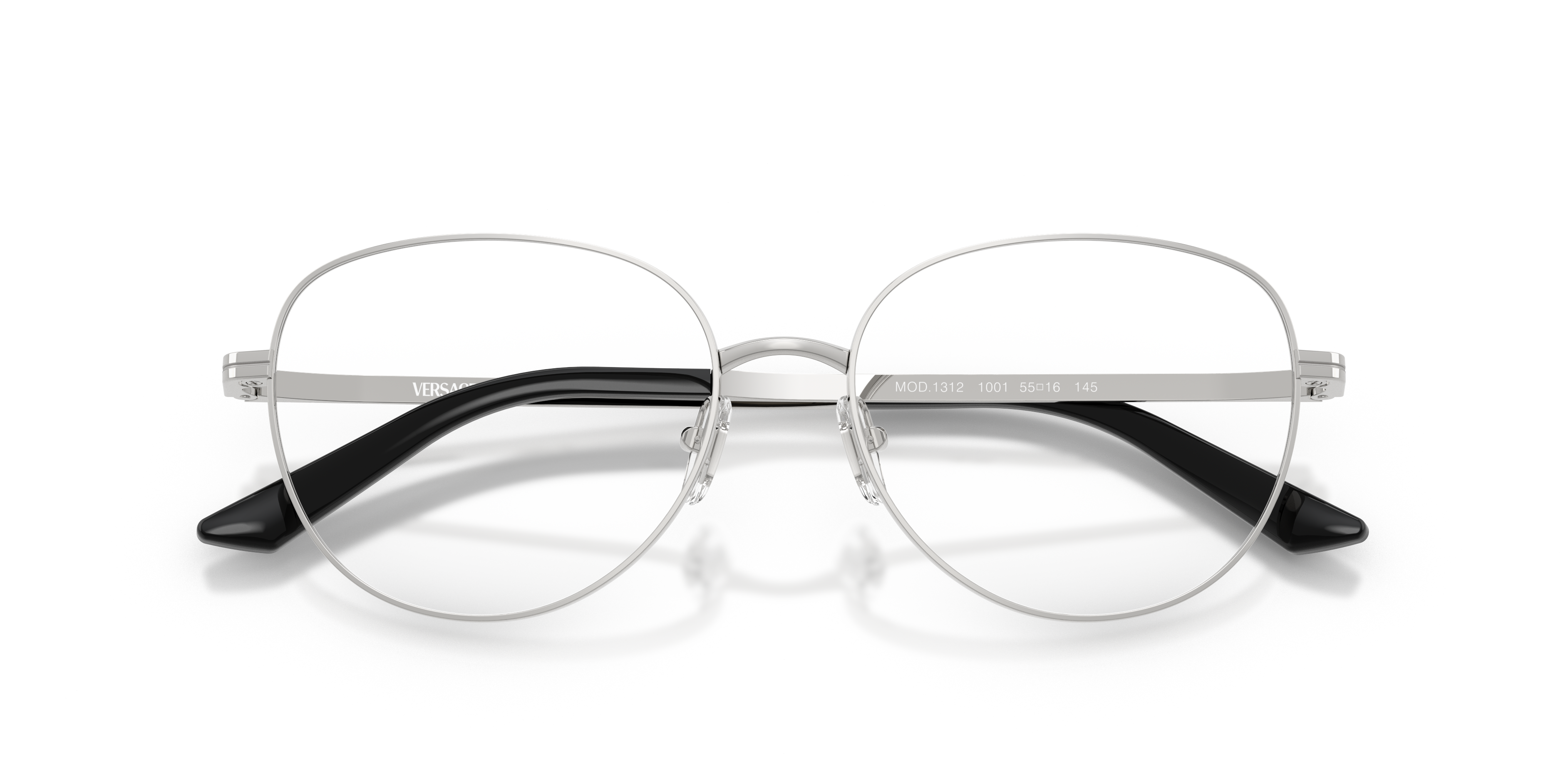 Versace Woman Versace VE1312 1001 Optical frames Metal Silver Pantos Norma