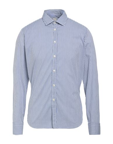 Man Shirt Navy Size 16 Cotton, Polyamide, Elastane