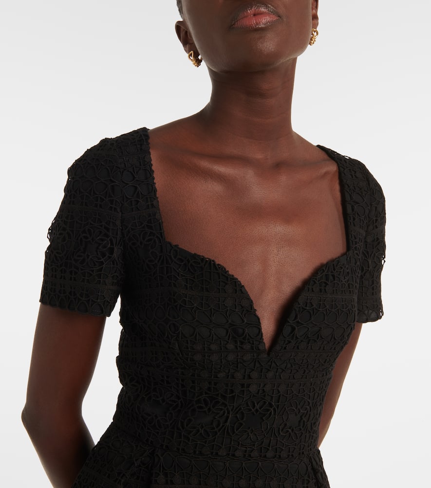 Macramé midi dress