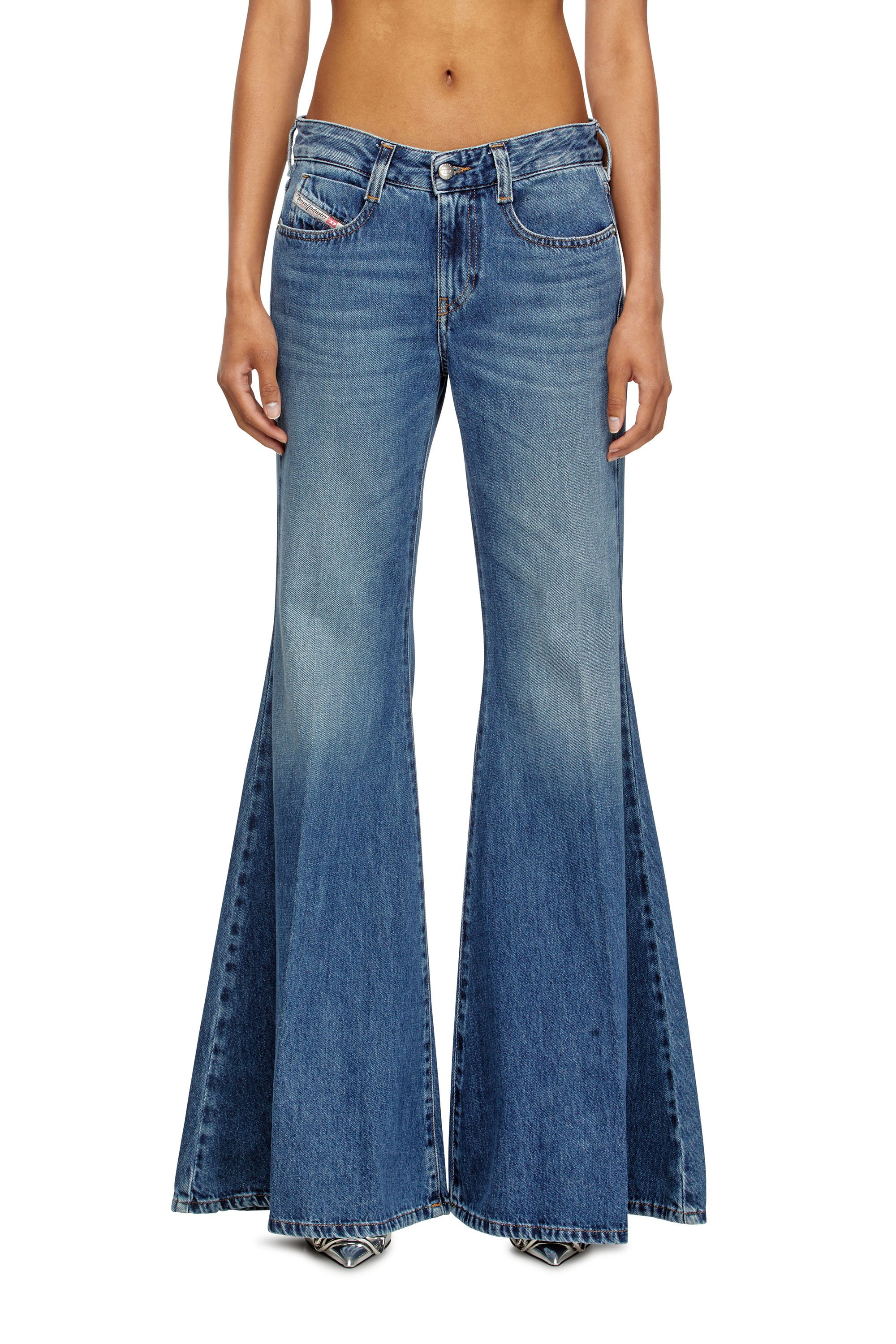 Flare Jeans - 1970 D-Bleess - Jeans - Woman - Blue