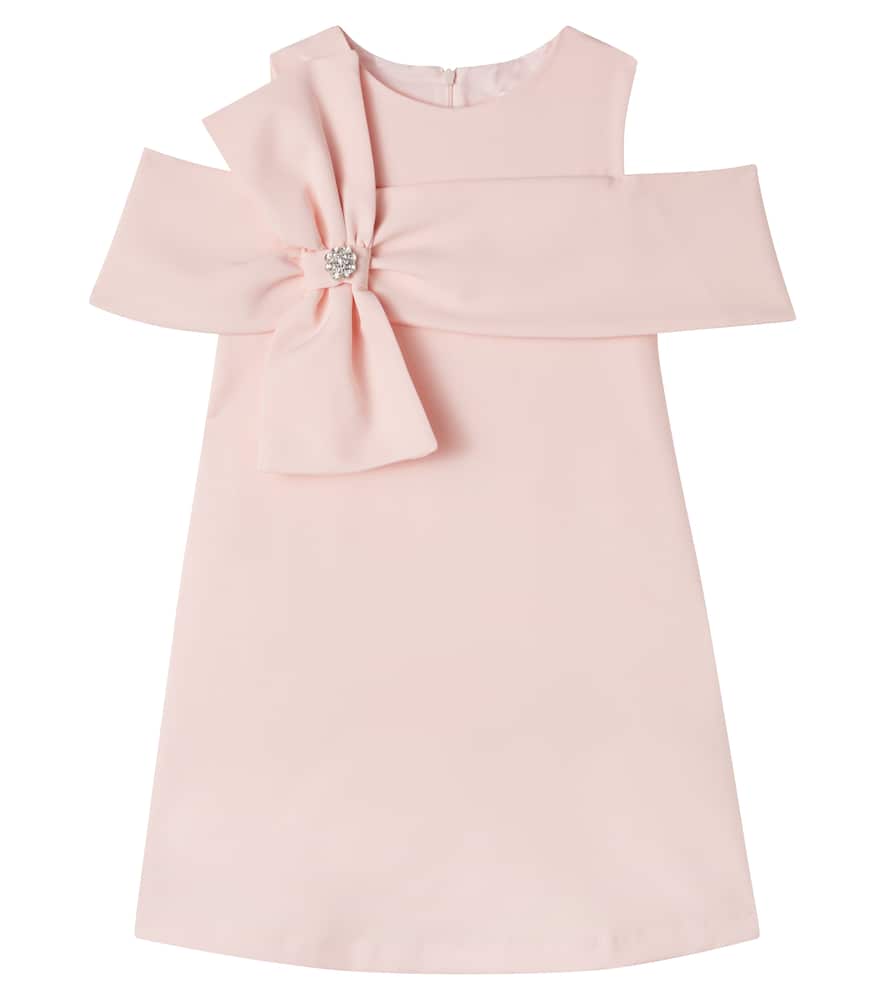 Bow-detail embellished dress