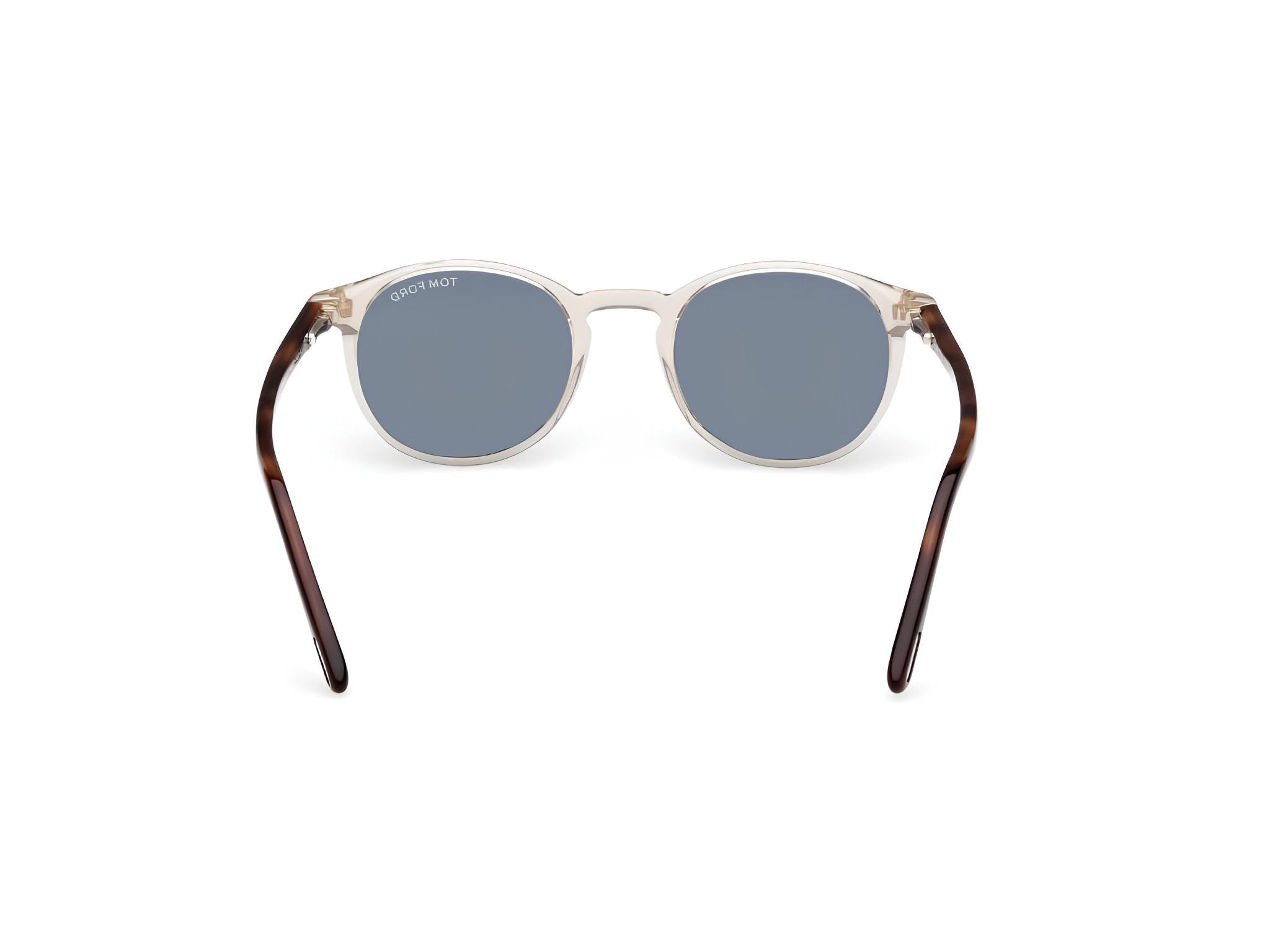 TOM FORD Man TOM FORD FT0539 ANDREA-02 45N Sunglasses Acetate Brown Green Round Norma