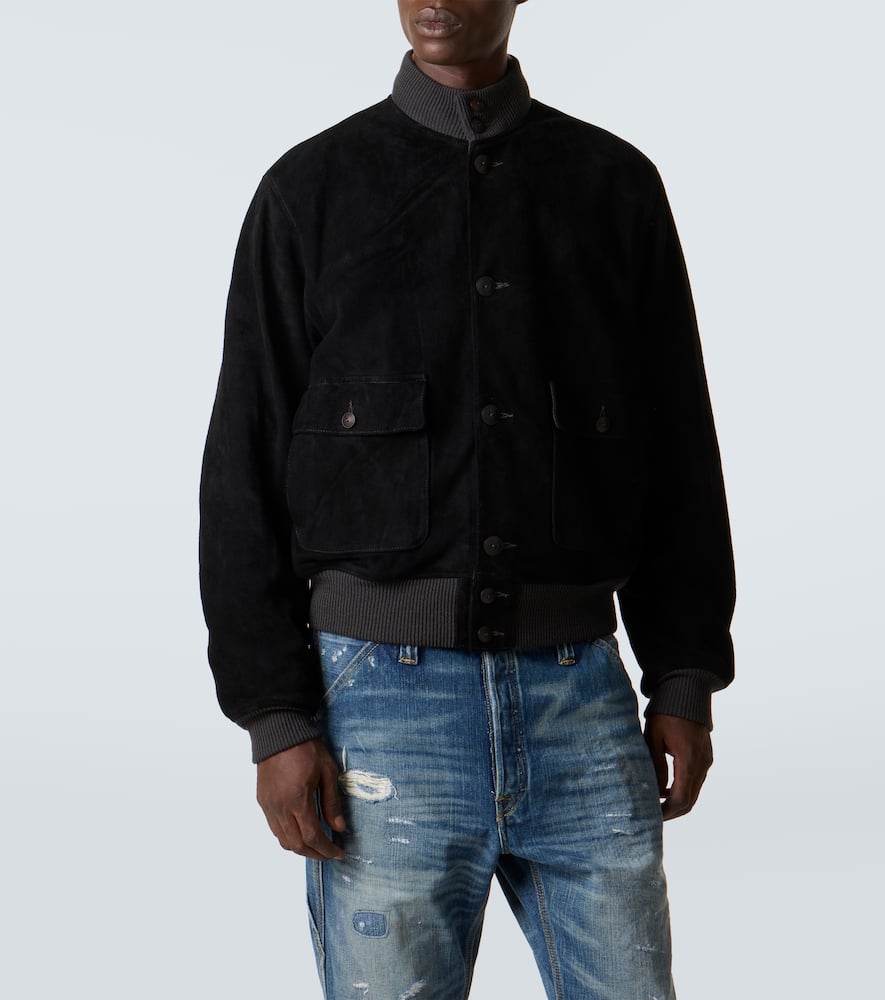 Mason suede bomber jacket