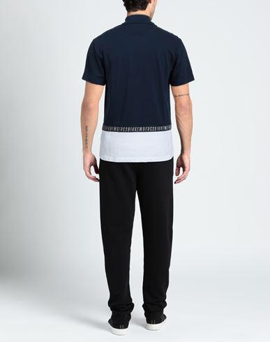 Bikkembergs Man Polo shirt Midnight blue Size L Cotton