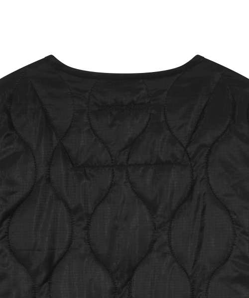 PADDING QUILTED LINNER LONG JUMPER