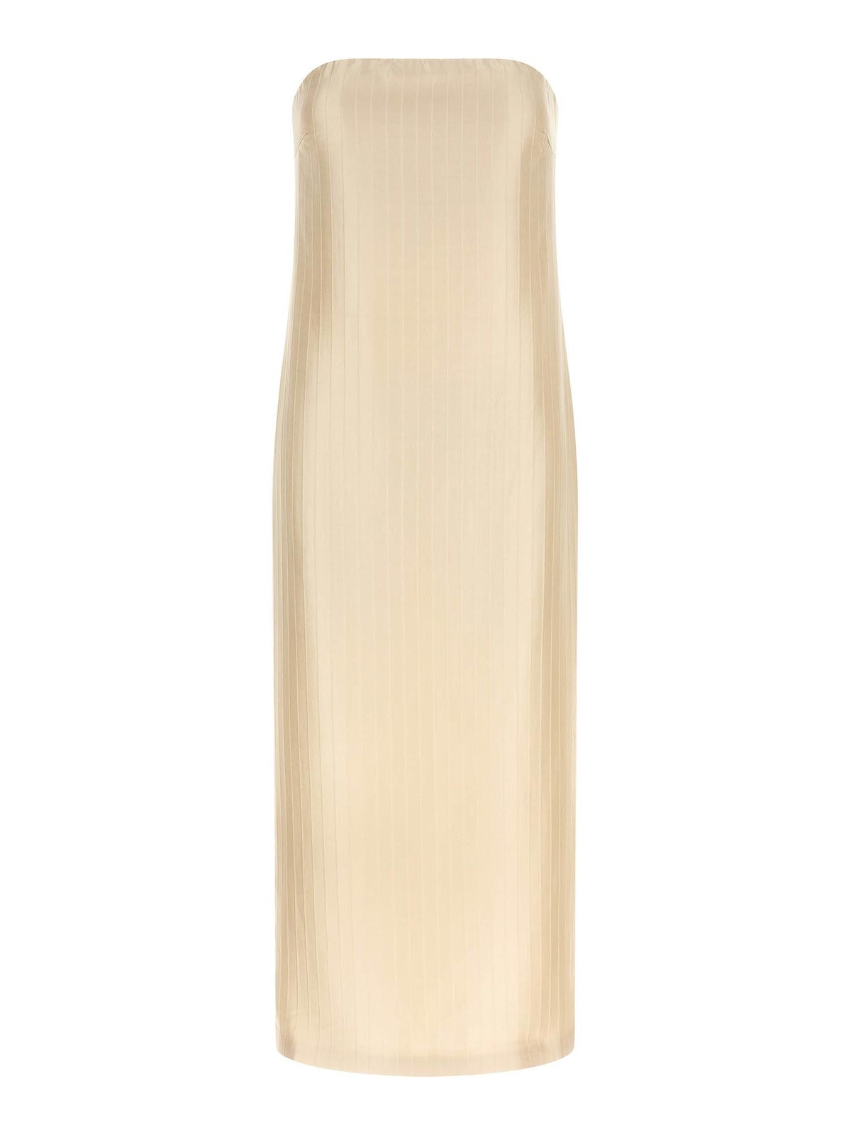 Loulou Studio - giulia strapless midi skirt fitted slit