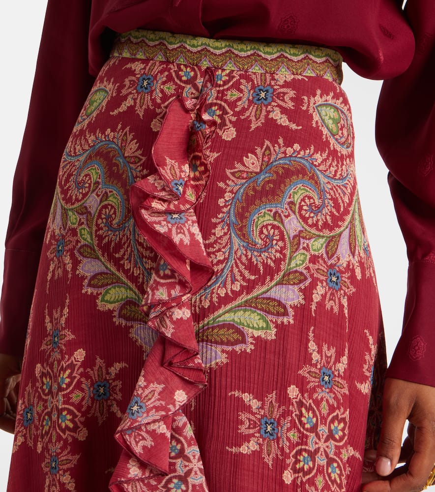 Printed maxi skirt