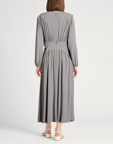 Woman Midi dress Grey Size 4 Acetate, Silk