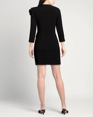 Woman Mini dress Black Size 4 Polyester, Viscose, Elastane