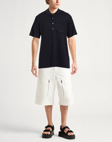 Man Polo shirt Midnight blue Size L Cotton, Silk