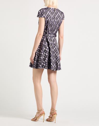 Woman Mini dress Lilac Size 2 Cotton, Viscose, Elastane