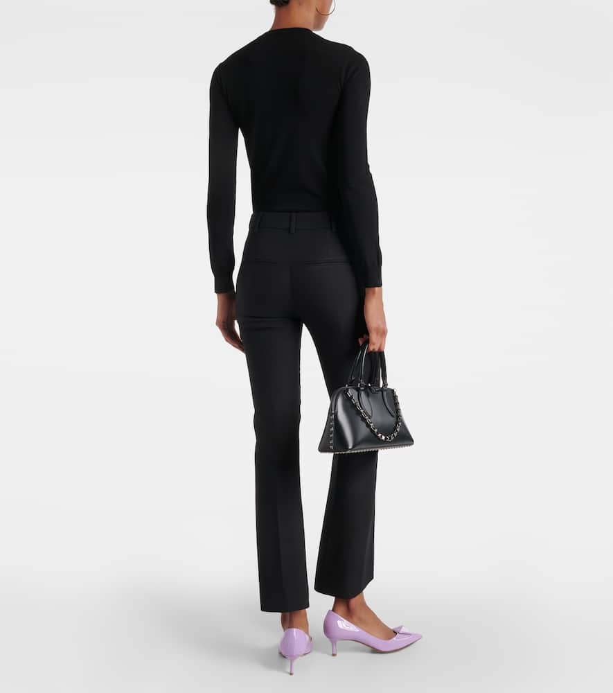 Crêpe Couture mid-rise slim pants