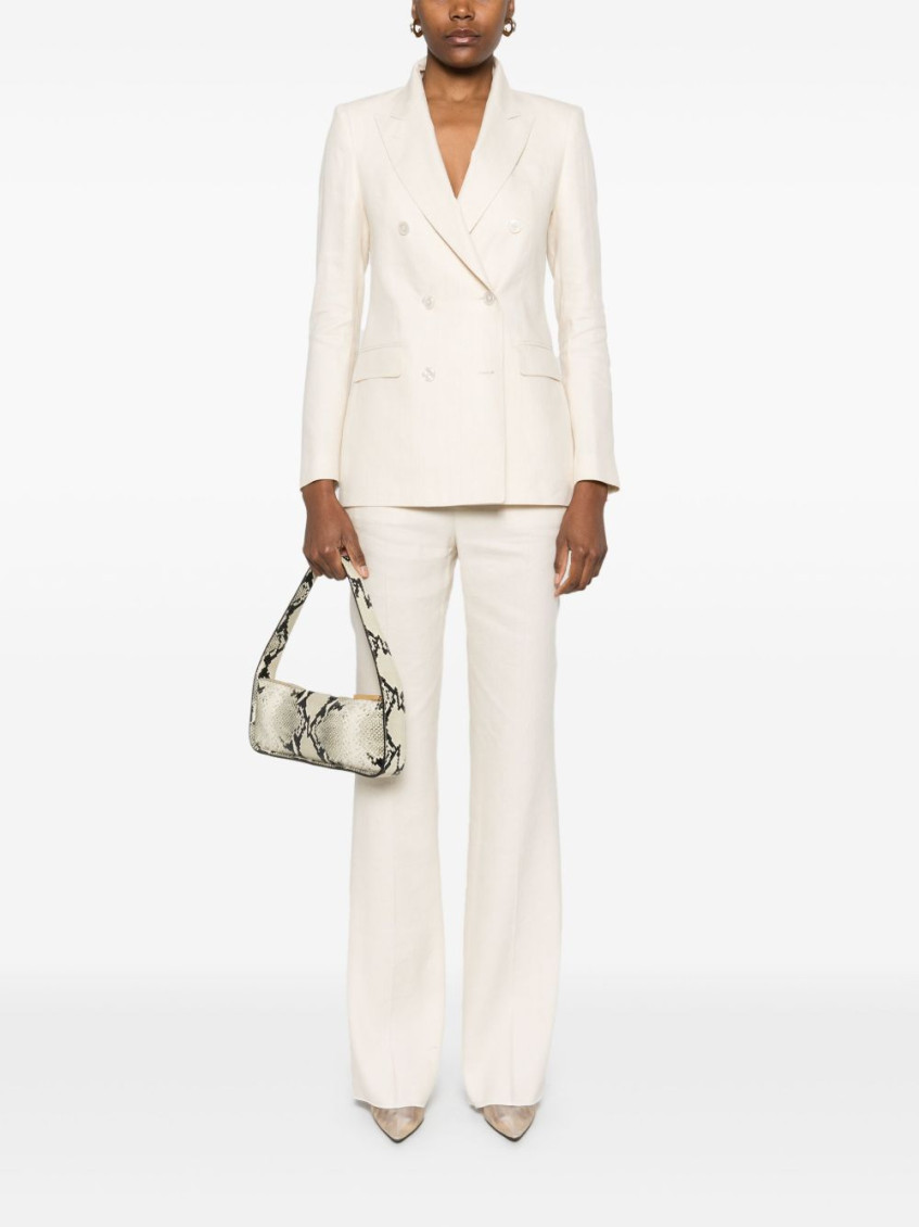 Off White pinstripe suit