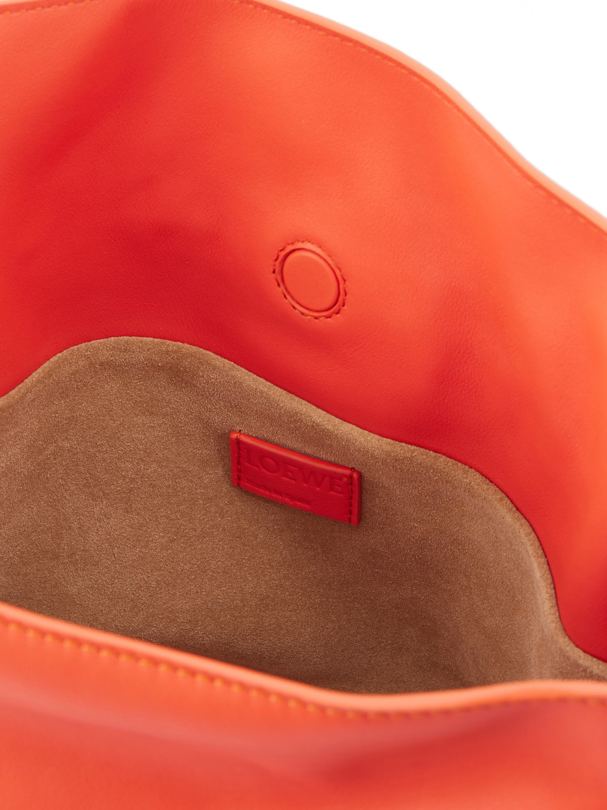 Flamenco Leather Clutch - Orange