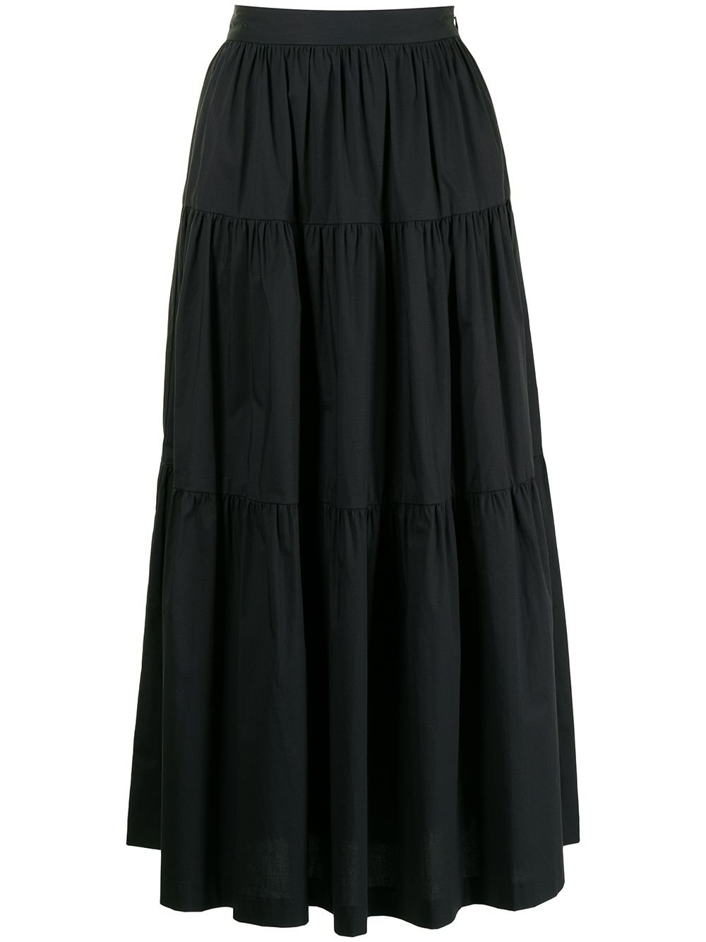 Sea tiered full skirt - Black