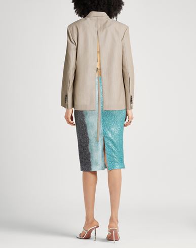 Woman Blazer Beige Size 6 Virgin Wool