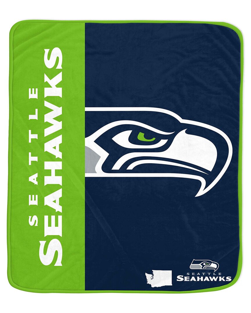 Seattle Seahawks Nfl Team Logo Soft Fleece Throw