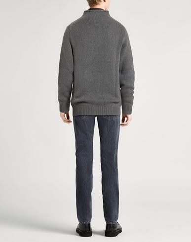 Man Turtleneck Grey Size 40 Cashmere, Virgin Wool