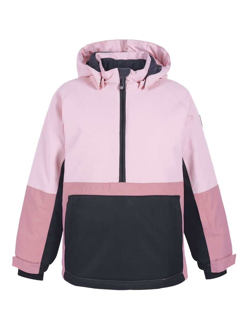 Two-tone hooded jacket - Pink