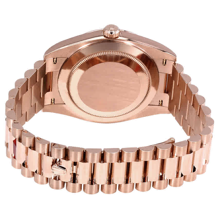 Day-Date 40 Chocolate Dial 18K Everose Gold President Automatic Mens Watch 228235CHRP