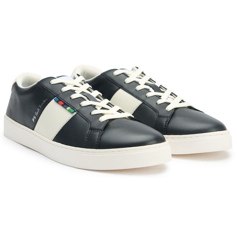 Paul Smith Mens Beech Trainers - Blue Leather