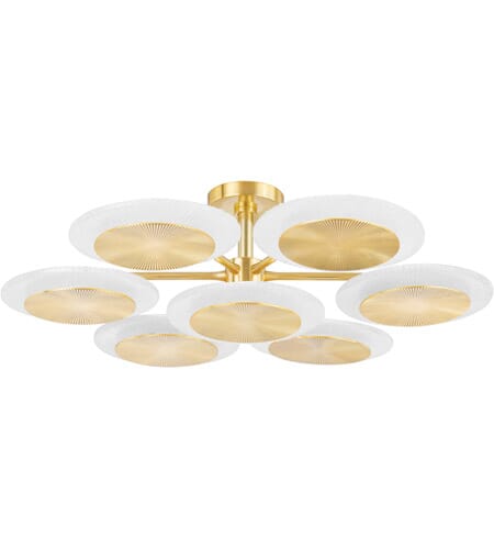 Corbett Topaz 7-Light Transitional Chandelier in Vintage Polished Bra