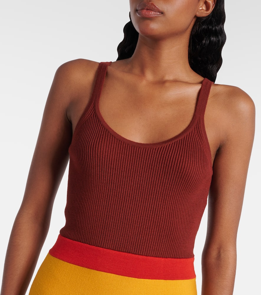 Flaminius colorblocked wool maxi dress