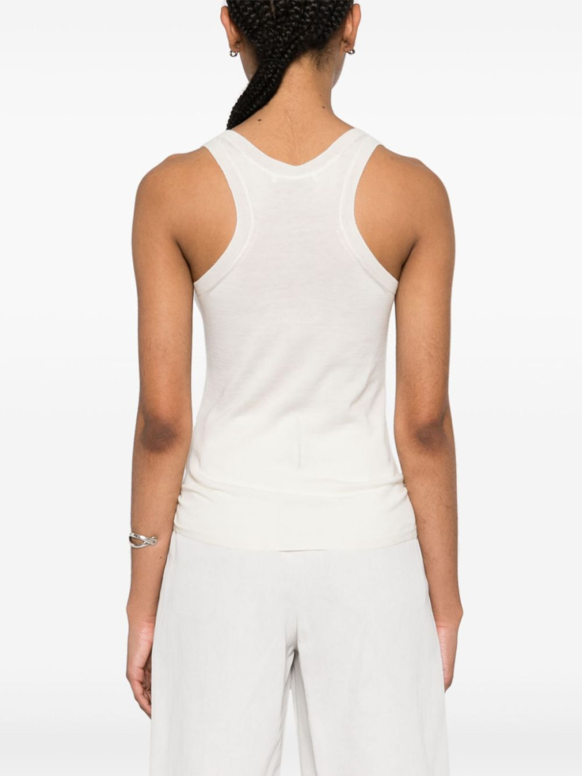 Straight Hem Sleeveless Top
