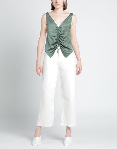 Woman Top Sage green Size L Viscose