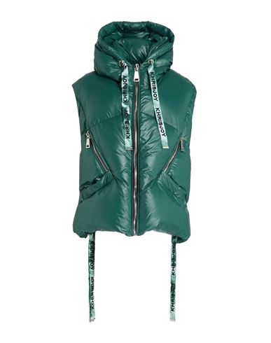 Woman Vest Dark green Size 00 Polyamide