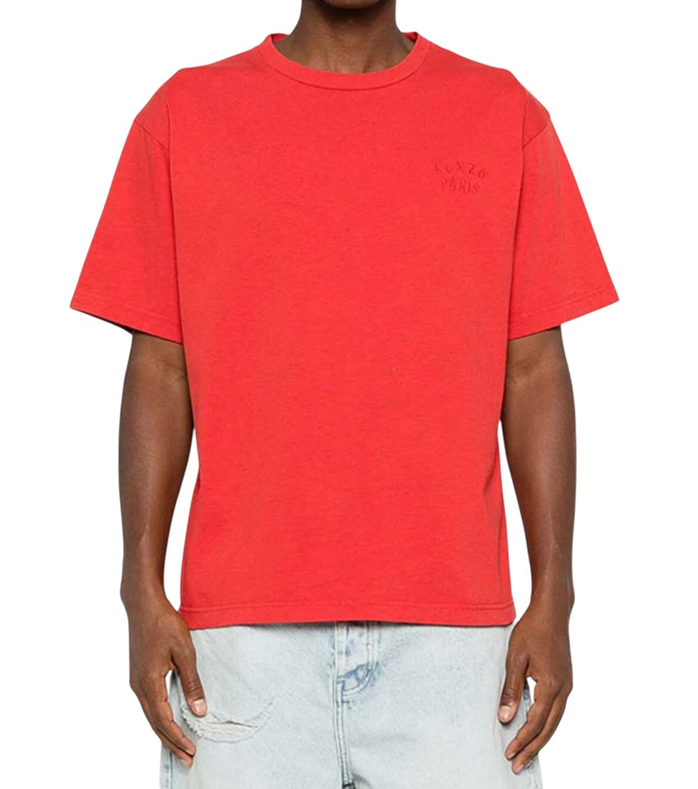 Red Logo Crew Neck T-Shirt