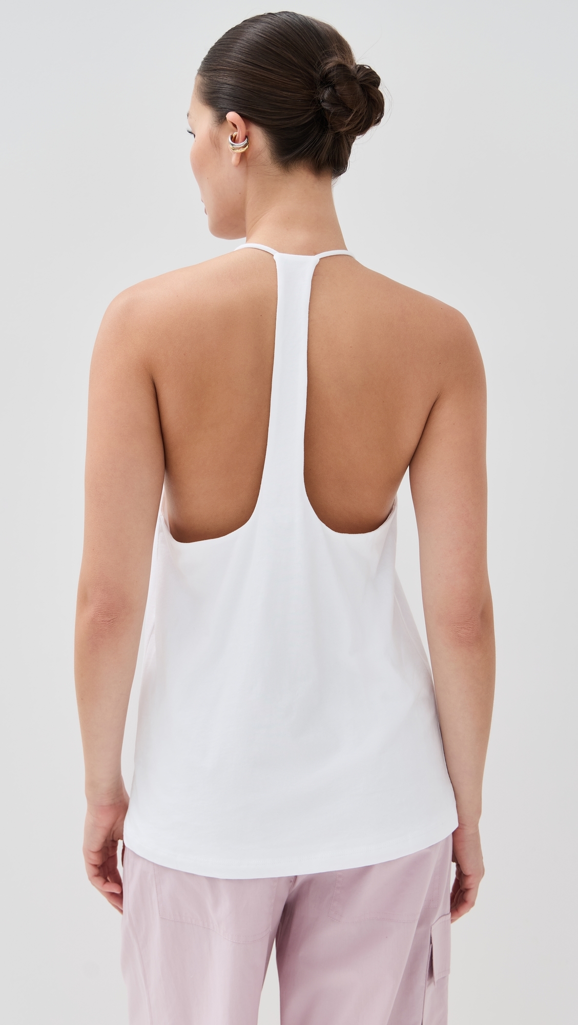Tibi T-Shirt Program Racerback Tank White