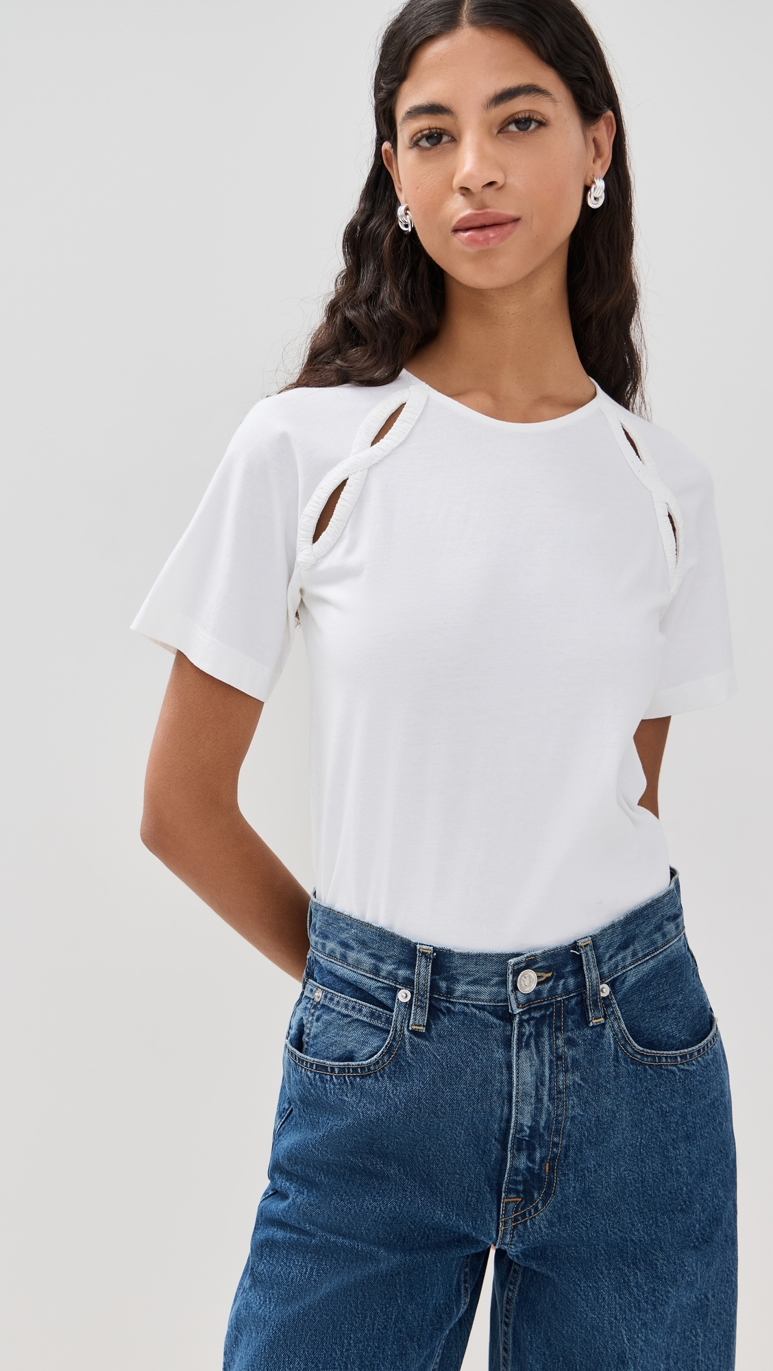 Solace Jersey Top White