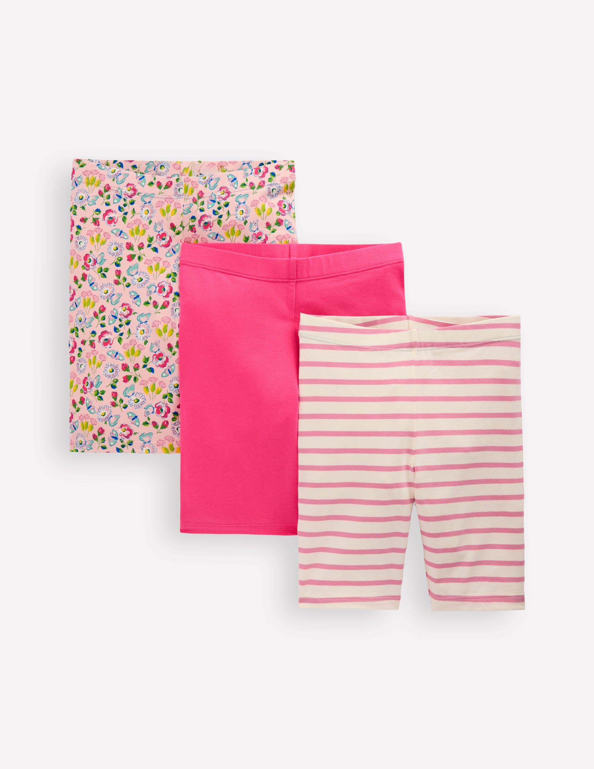 Girls 3-Pack Cycling Shorts in Pink | Size 2-3 Years