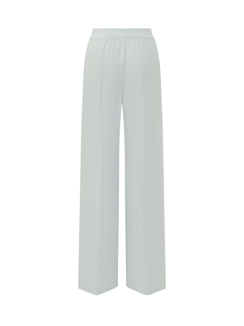 Blue Straight Elasticated Pants