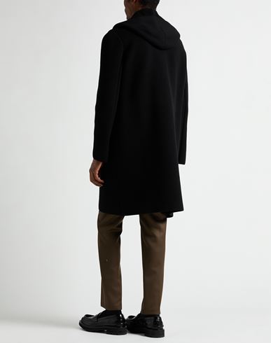 Man Coat Black Size 44 Cashmere, Silk