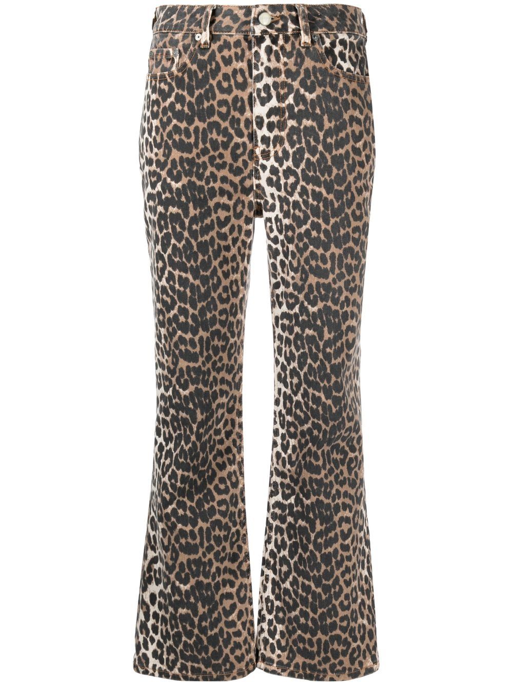 Betzy jeans with leopard print