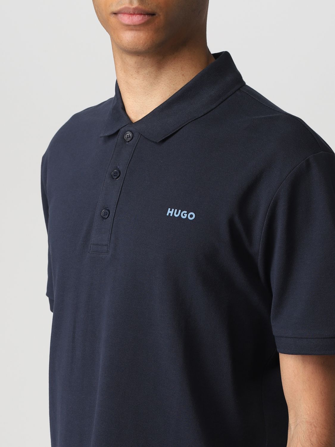 Polo Shirt Men colour Blue