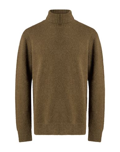 Man Turtleneck Dark green Size 44 Alpaca wool, Polyamide, Wool, Elastane