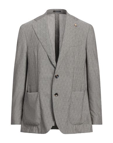 Man Blazer Khaki Size 44 Virgin Wool