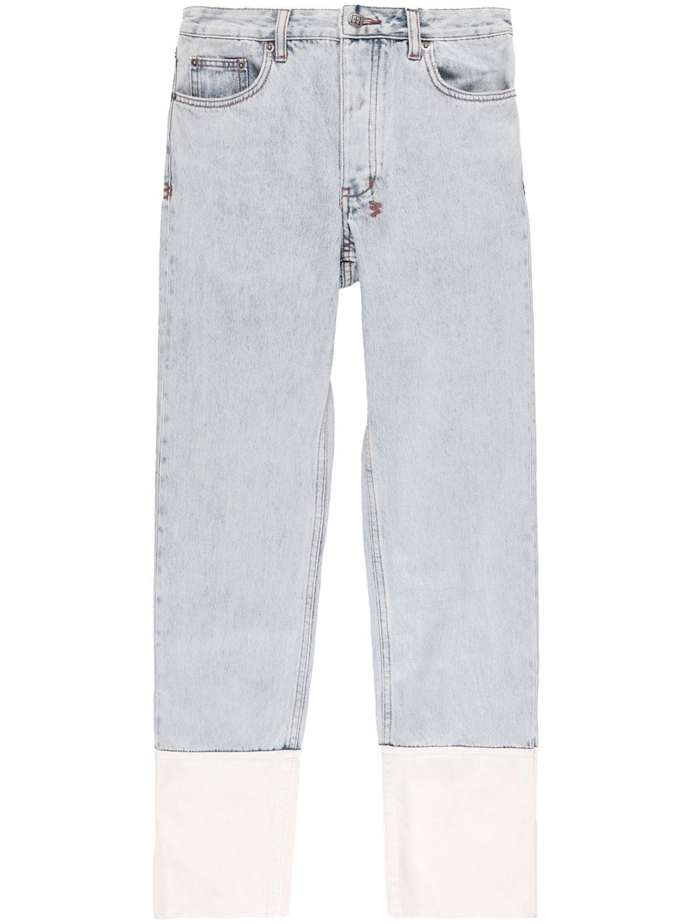 Low-rise straight jeans - Blue