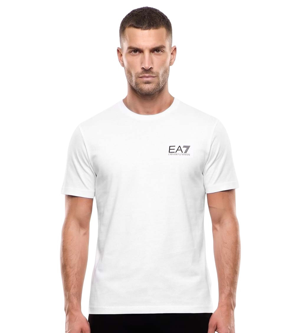White Logo Crew Neck T-Shirt