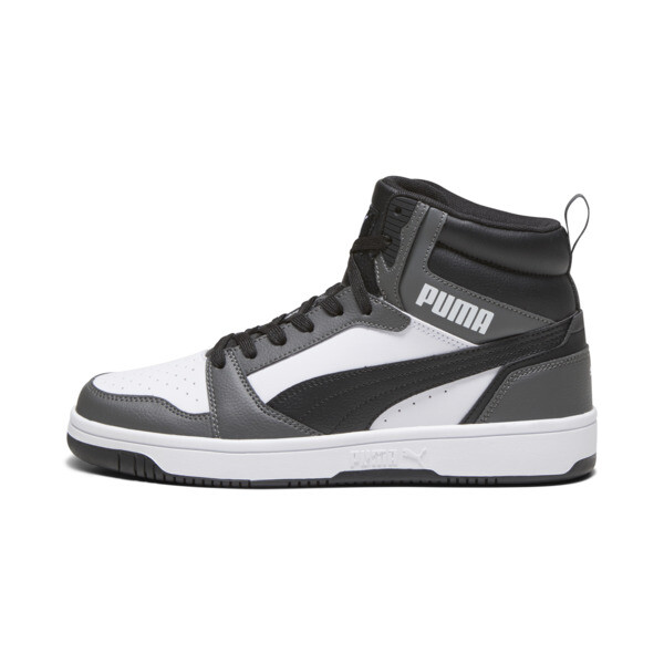 PUMA Rebound V6 Men's Mid Top Sneakers in White